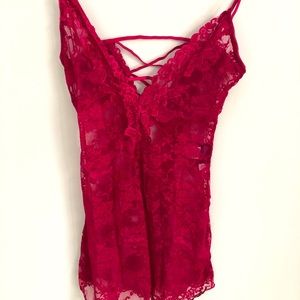 New sexy deep red/magenta slip mini